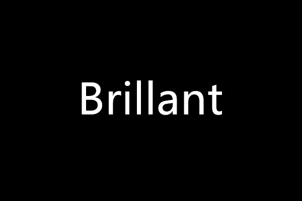 Brillant - 闪光的