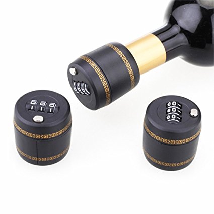 防贼防狼防偷酒神器—葡萄酒瓶盖锁