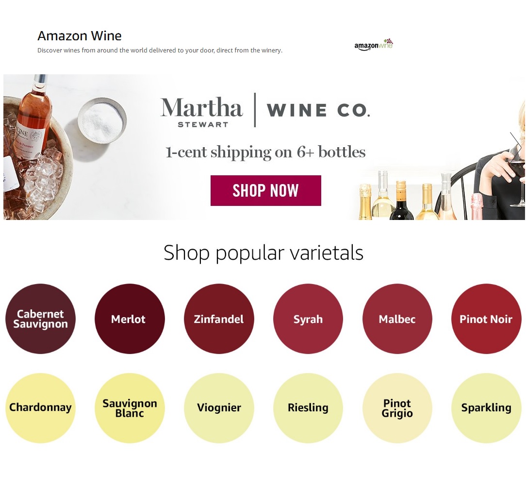 亚马逊宣布明年起关闭葡萄酒销售商城Amazon Wine