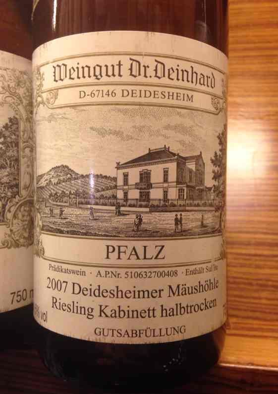 邓肯庄园半干雷司令小房酒Weingut Dr.Deinhard Riesling Kabinett halbtrocken