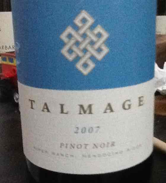 Talmage Piper Ranch Medocino Ridge Pinot Noir