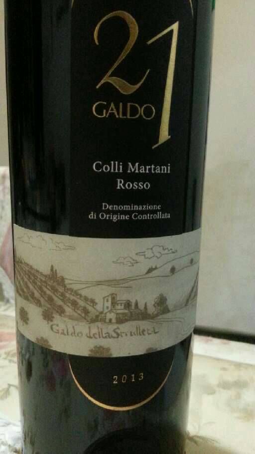 Simi公爵21Galdo马提尼丘干红Conte Simi 21 Galdo Colli Martani Rosso