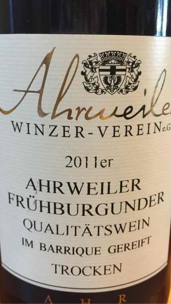 阿魏勒蓝皮诺干红Ahrweiler Fruhburgunder Trocken