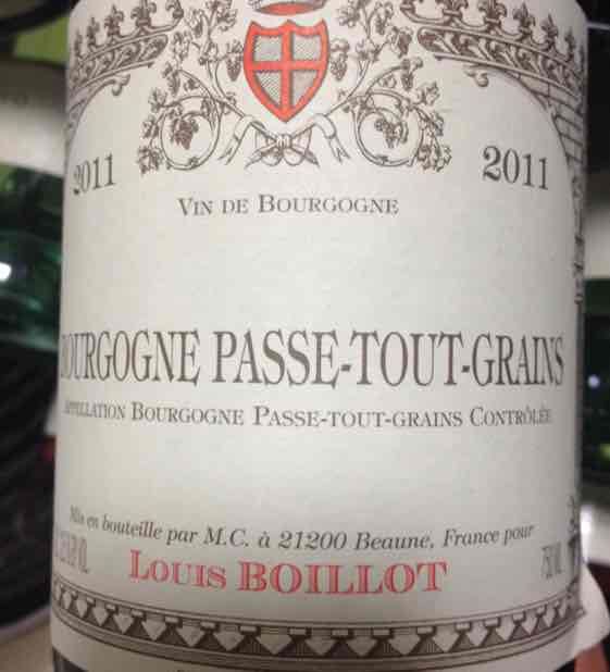 路易斯伯奕乐勃艮第帕斯图冈产区干红Domaine Louis Boillot Bourgogne Passe tout grains