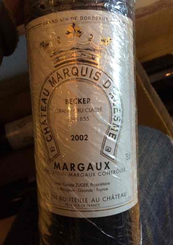 侯爵酒庄干红Chateau Marquis d'Alesme Becker