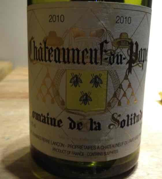 三蜂庄教皇新堡黄蜂红葡萄酒Domaine de la Solitude Chateauneuf-du-pape