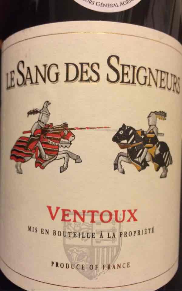 血骑士旺图干红Le Sang des Seigneurs Ventoux