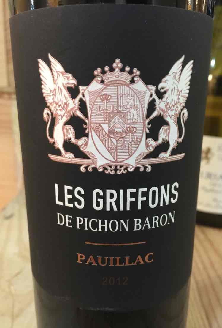 碧尚男爵庄园副牌干红Les Griffons de Pichon Baron