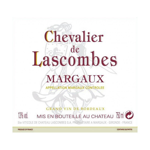 力士金酒庄副牌干红Chevalier de Lascombes