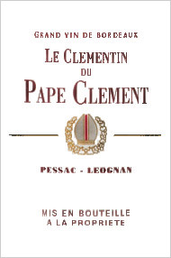 克莱蒙丹干白Le Clementin de Pape-Clement Blanc