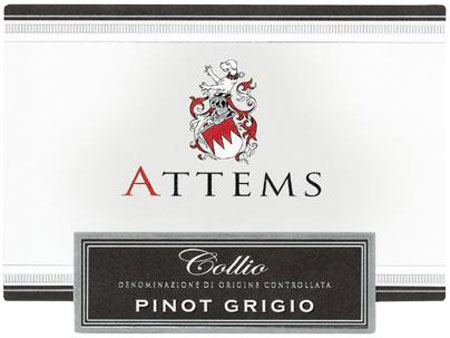 艾登斯灰皮诺干白Attems Collio Pinot Grigio