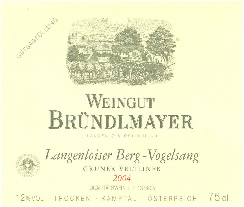 布德梅尔舞吉桑园绿维特利纳干白Bründlmayer Grüner Veltliner Qualitätswein Trocken Kamptal Langenloiser Berg-Vogelsang