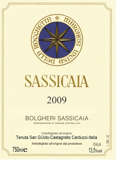 西施佳雅干红Tenuta San Guido Sassicaia