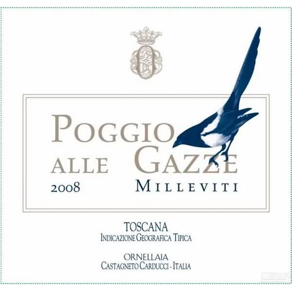 奥纳亚喜鹊山干白Tenuta dell'Ornellaia Poggio alle Gazze dell'Ornellaia