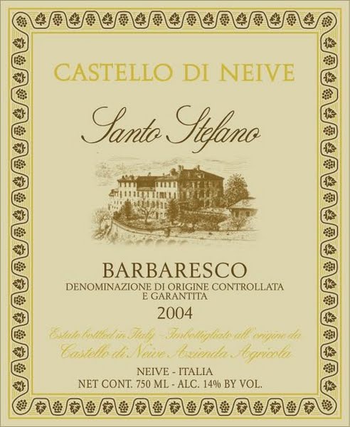 内华城堡圣斯特凡诺巴巴莱斯科干红castello di neive santo stefano riserva