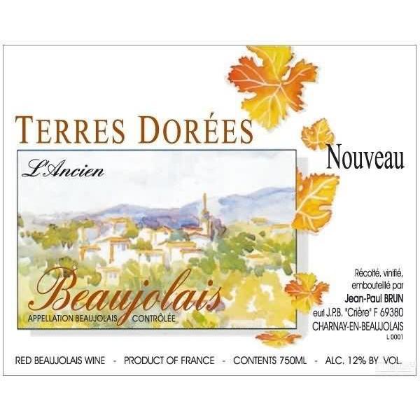 宝博多丽园博若莱新酒干红Jean-Paul Brun Domaine des Terres Dorees Beaujolais Nouveau l'Ancien