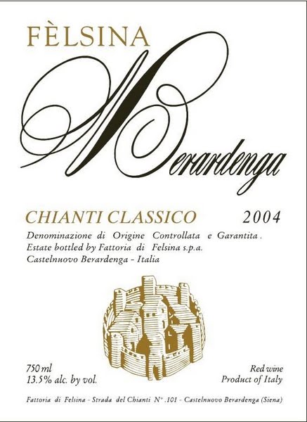 菲丝娜经典基昂蒂干红葡萄酒Felsina Berardenga Chianti Classico