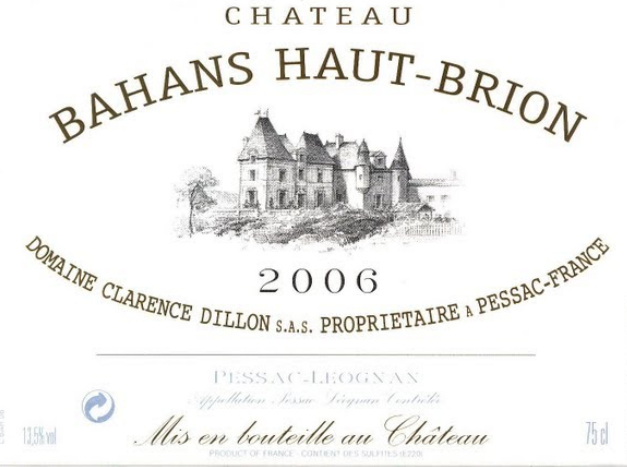 百安奥比良干红Chateau Bahans Haut-Brion