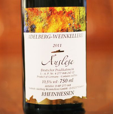 爱德堡贵族甜白Adelberg Weinkellerei - Auslese