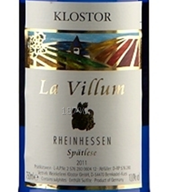 拉薇精选甜白La Villum Rheinhessen Riesling Spatlese