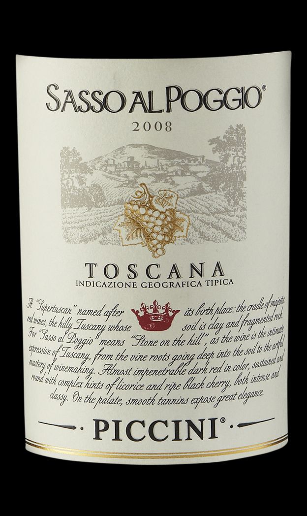 比奇尼萨索坡吉托斯卡纳干红Piccini Sasso al Poggio Tuscan