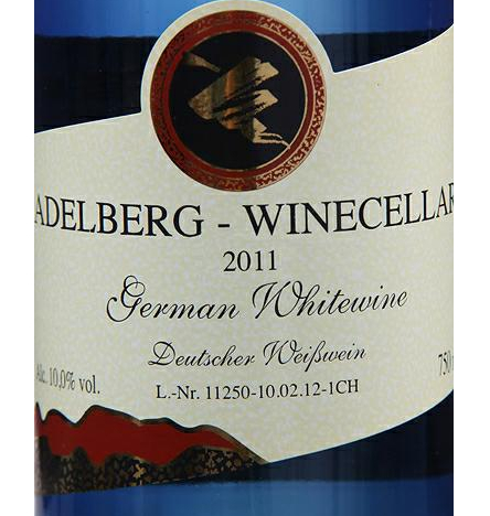 艾德伯格酒窖半甜白Adelberg Winecellar