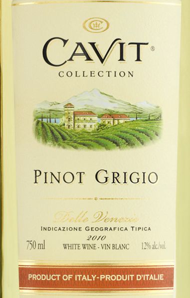 凯味特收藏灰皮诺干白Cavit Collection Pinot Grigio