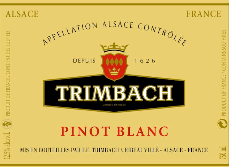 婷芭克世家白皮诺干白Trimbach Pinot Blanc