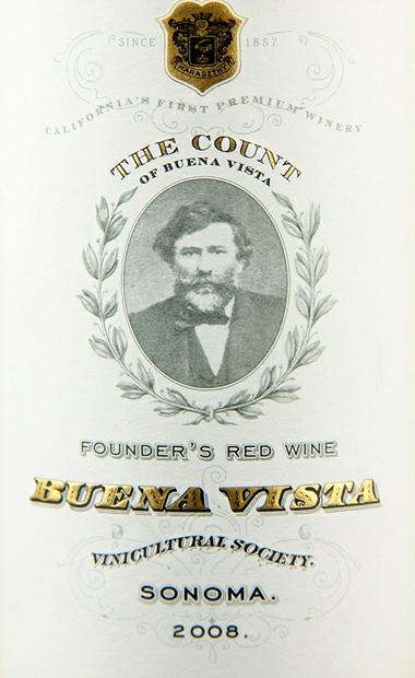 维斯塔特级干红Buena Vista Winery The Count Founder's Red