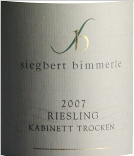 比莫勒珍藏雷司令干白Bimmerle Riesling Kabinett 