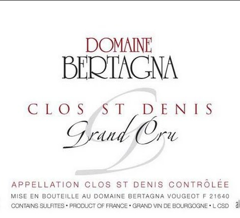 贝塔娜顶级圣丹尼斯干红Domaine Bertagna Clos Saint Denis Grand Cru