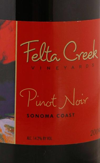 蒙特雅庄园精选黑品诺干红Felta Creek Pinot Noir