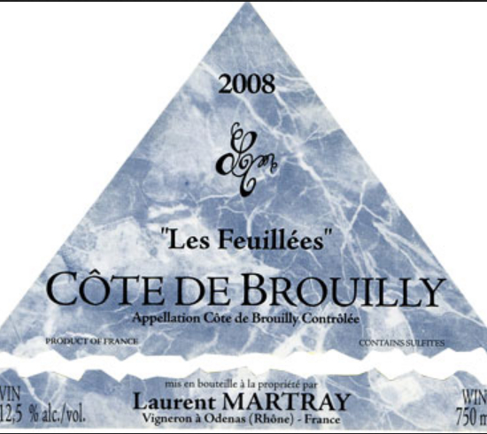 劳伦马特雷“绿树成荫”干红Laurent Martray Cote de Brouilly Les Feuillees