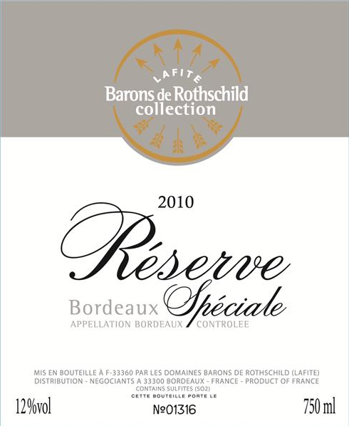 拉菲罗斯柴尔德珍藏波尔多干白Lafite Reserve Speciale Bordeaux blanc