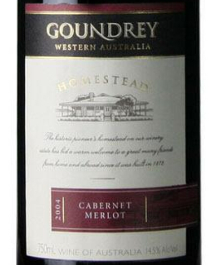 谷瑞家园系列赤霞珠梅洛干红Goundrey Homestead Cabernet Sauvignon Merlot