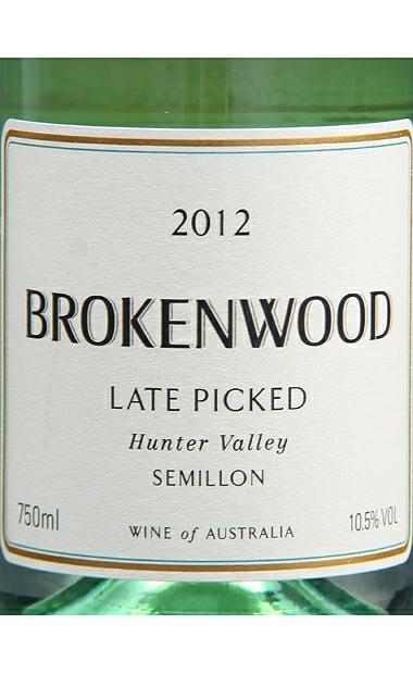 恋木酒庄婉约赛美蓉干白Brokenwood Late Picked Semillon