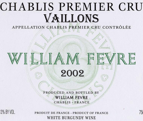 威廉·费尔威隆园干白Domaine William Fevre Vaillons