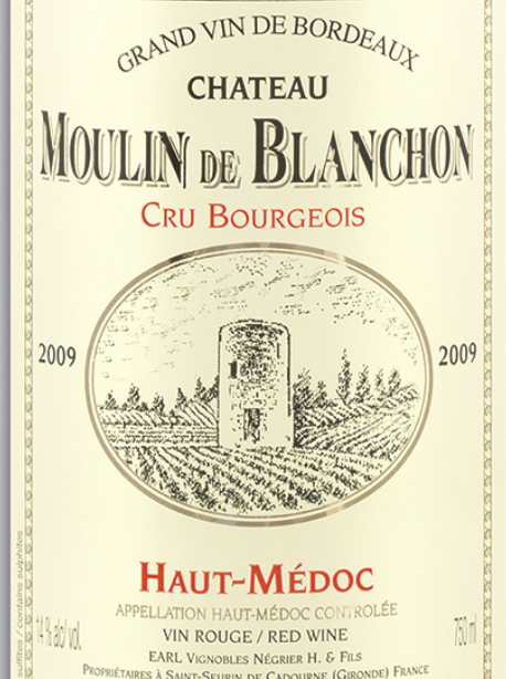 白豹酒庄干红Chateau Moulin de Blanchon