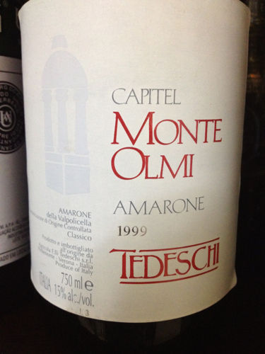 泰得奇蒙特欧尔米阿马罗尼干红Tedeschi Capitel Monte Olmi Amarone