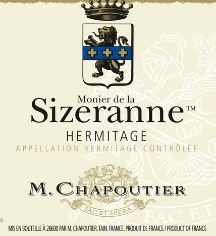 莎普蒂尔埃米塔日思泽曼宁干红M. Chapoutier Hermitage Monnier de la Sizeranne