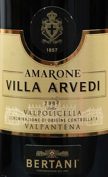 贝尔塔尼维拉阿迪阿玛罗尼干红Bertani AMARONE VILLA ARVEDI della Valpolicella