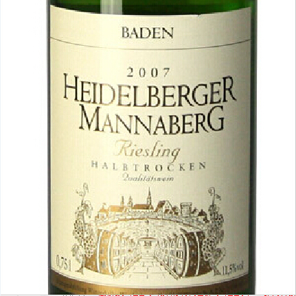 海德堡雷司令半干白Heidelberger Mannaberg Riesling