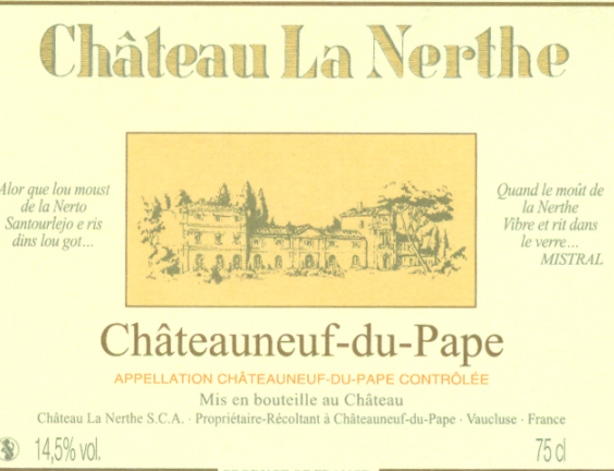 拿勒酒庄干红Chateau La Nerthe Rouge