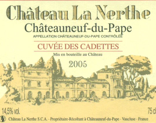 拿勒佳岱特酿干红Chateau La Nerthe Cuvee des Cadettes