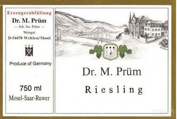 普朗曼弗雷德博士雷司令干白Joh. Jos. Prum Dr. M. Prum Riesling