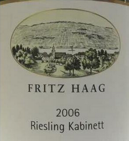 海格布朗伯哲园雷司令半干白Fritz Haag Brauneberger Riesling Kabinett