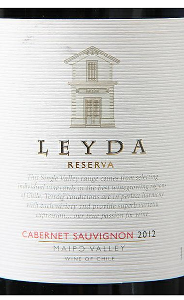 利达谷珍藏赤霞珠干红Leyda Reserva Cabernet Sauvignon