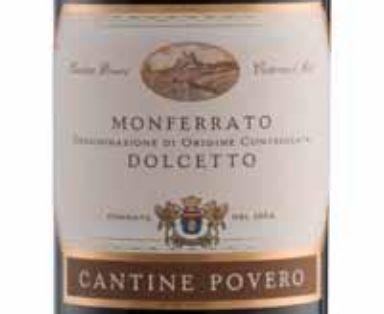 普维若蒙费拉托多姿桃干红Cantine Povero Monferrato Dolcetto