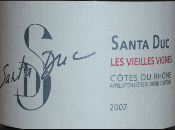 圣杜克老藤干红Domaine Santa Duc Les Vieilles Vignes