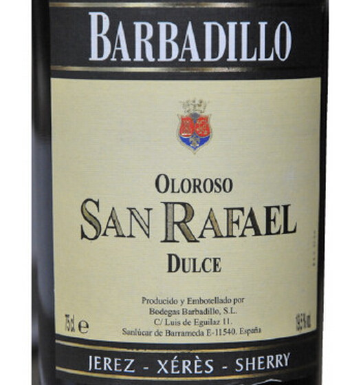 巴巴迪罗圣拉斐尔欧洛罗索甜红Barbadillo 'Amoroso San Rafael' Oloroso Dulce Sherry